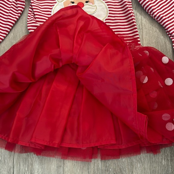 EUC Emily Rose Reindeer 3/4 Sleeve & Counting Daisies Santa Top w/Tulle Size 4 - Picture 3 of 13